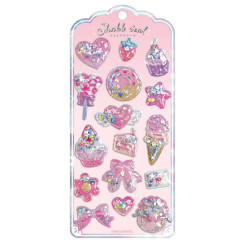 Japan Shake Shake Capsule Seal Sticker - Sweets Pink 3D