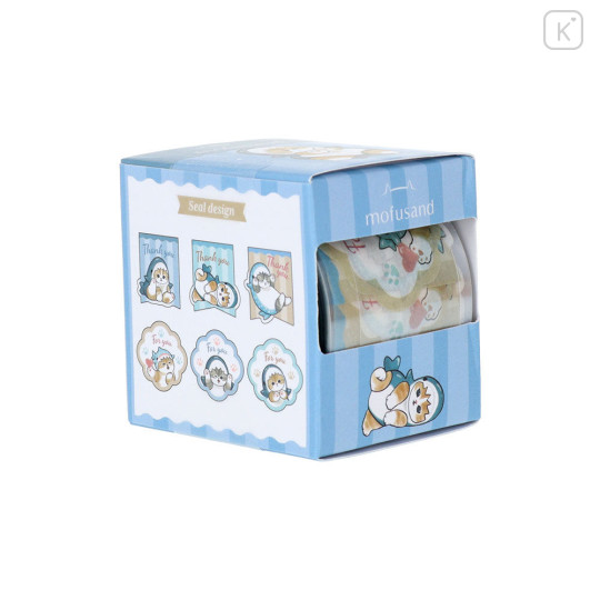 Japan Mofusand Masking Roll Sticker - Cat : Shark Message - 3