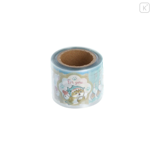 Japan Mofusand Masking Roll Sticker - Cat : Shark Message - 4