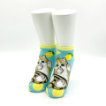Japan Mofusand Ankle Socks - Cat : Bee Mint Lemon - 2
