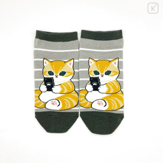 Japan Mofusand Ankle Socks - Cat : Smartphone Time - 1