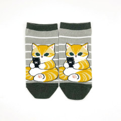 Japan Mofusand Ankle Socks - Cat : Smartphone Time