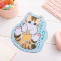Japan Mofusand Die Cut Mouse Pad - Workplace Intervention Team Nyan Cat - 2