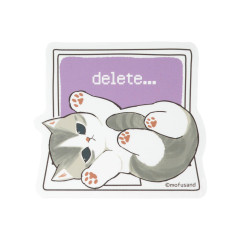 Japan Mofusand Vinyl Sticker - Workplace Intervention Team Nyan Cat : Meow Delete
