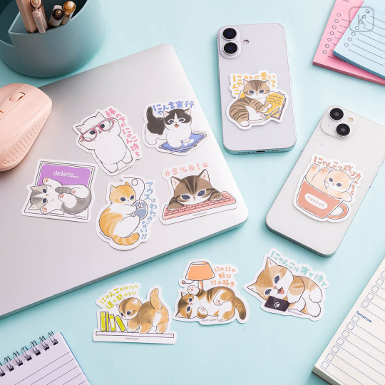Japan Mofusand Vinyl Sticker - Workplace Intervention Team Nyan Cat : No way am I giving up the mouse! - 2