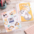 Japan Mofusand A4 Clear File - Workplace Intervention Team Nyan Cat Is King Duty - 2