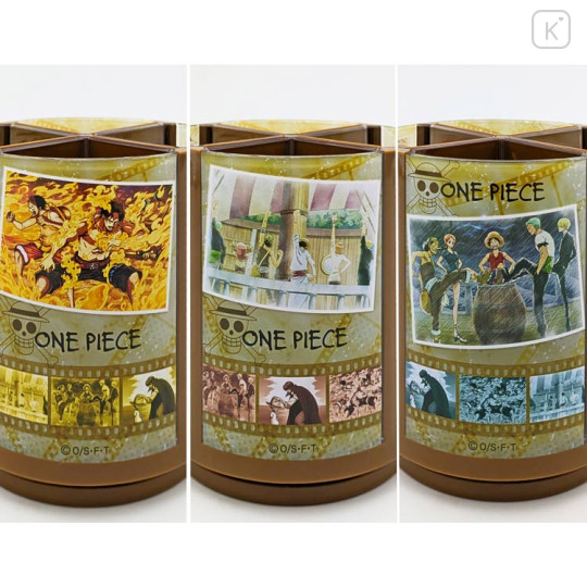 Japan One Piece Rotating Pen Stand - Luffy Memories - 2