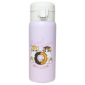 Japan Mofusand Stainless Steel One Push Bottle 350ml - Cat Donut Nyan Pink - 1