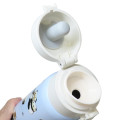 Japan Mofusand Stainless Steel One Push Bottle 480ml - Cat Panda Nyan Blue - 3