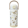Japan Mofusand Stainless Steel One Push Bottle 1000ml - Cat Bee Nyan Lemon - 1