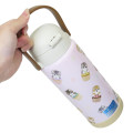 Japan Mofusand Stainless Steel One Push Bottle 1000ml - Cat Cupcake Nyan Pink - 2