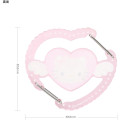 Japan Sanrio Multi Ring Plus with Clear Carabiner - Hello Kitty : Dreaming Angel - 2