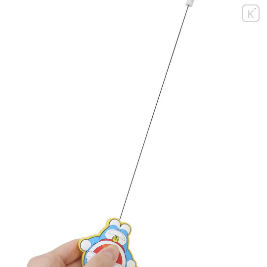 Japan Doraemon Rubber Reel Keychain - Doraemon : Flying - 3