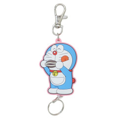 Japan Doraemon Rubber Reel Keychain - Doraemon : Delicous Dorayaki