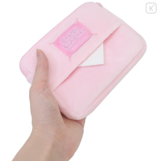 Japan Crayon Shin-chan Pouch & Tissue Case - Shinnosuke Nohara : Pink Rabbit - 2
