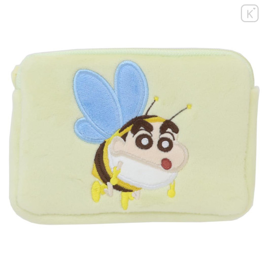 Japan Crayon Shin-chan Pouch & Tissue Case - Shinnosuke Nohara : Light Yellow Bee - 1