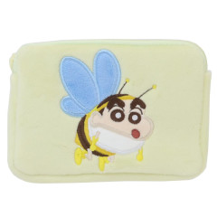 Japan Crayon Shin-chan Pouch & Tissue Case - Shinnosuke Nohara : Light Yellow Bee
