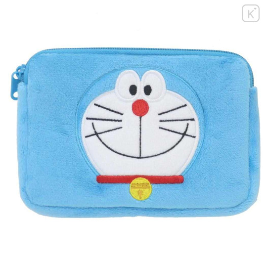 Japan Doraemon Pouch & Tissue Case - Doraemon : Blue Smile - 1