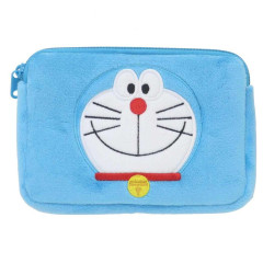 Japan Doraemon Pouch & Tissue Case - Doraemon : Blue Smile