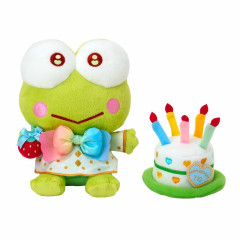 Japan Sanrio Original Plush Toy Set - Keroppi : Birthday Celebration