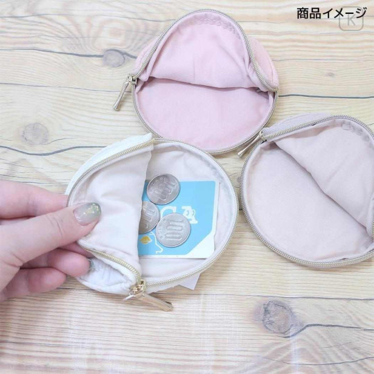 Japan Miffy Quilted Flat Mini Pouch - Miffy : My Favourite Ribbon Pink - 4