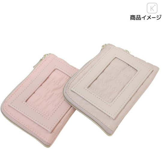 Japan Miffy Flat Mini Pouch - Miffy : My Favourite Ribbon Pink - 3