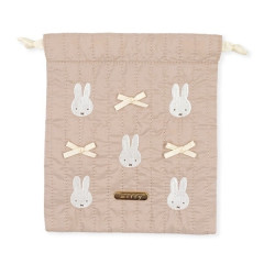 Japan Miffy Drawstring Bag - Miffy : My Favourite Ribbon Beige