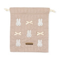 Japan Miffy Drawstring Bag - Miffy : My Favourite Ribbon Beige - 1