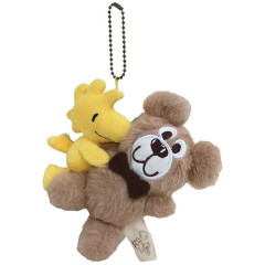 Japan Peanuts Mascot Holder - Woodstock : Hug Teddy Bear