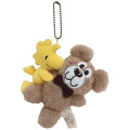 Japan Peanuts Mascot Holder - Woodstock : Hug Teddy Bear - 1