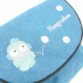 Japan Sanrio Shoulder Crossbody Bag - Hangyodon : Embroidery - 3