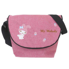 Japan Sanrio Shoulder Crossbody Bag - My Melody : Embroidery