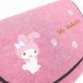 Japan Sanrio Shoulder Crossbody Bag - My Melody : Embroidery - 3