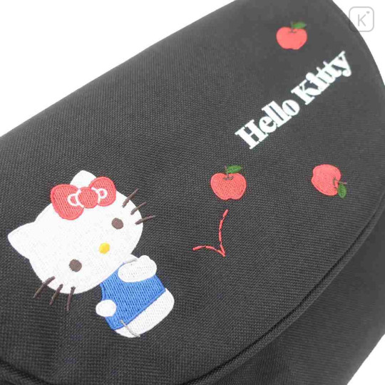 Japan Sanrio Shoulder Crossbody Bag - Hello Kitty : Embroidery - 3