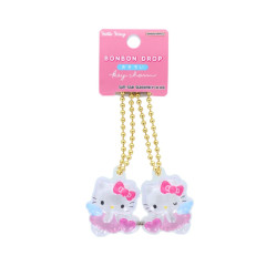Japan Sanrio Acrylic Keychain Connecting Set - Hello Kitty : Bonbon Drop Crystal Angel