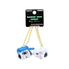 Japan Peanuts Acrylic Keychain Connecting Set - Snoopy & Brother Olaf Bonbon Drop Crystal