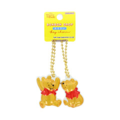 Japan Disney Acrylic Keychain Connecting Set - Pooh : Bonbon Drop Crystal