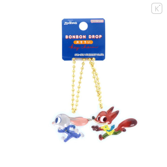 Japan Disney Acrylic Keychain Connecting Set - Zootopia : Bonbon Drop Crystal - 1