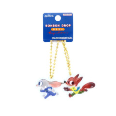 Japan Disney Acrylic Keychain Connecting Set - Zootopia : Bonbon Drop Crystal