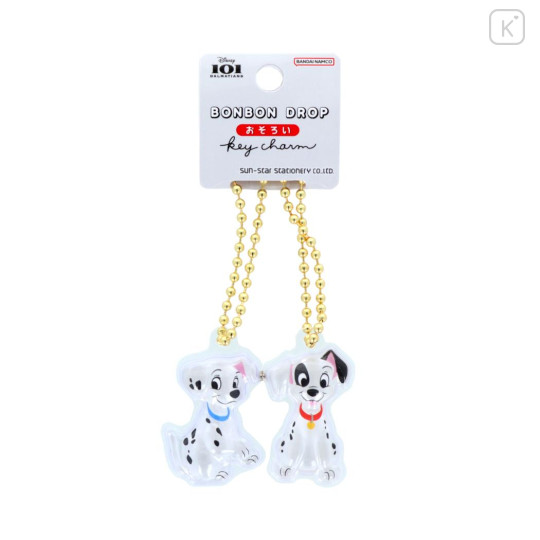 Japan Disney Acrylic Keychain Connecting Set - 101 Dalmatians : Bonbon Drop Crystal - 1