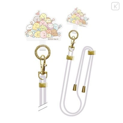Japan San-X Multi Ring Plus with Shoulder Strap - Sumikko Gurashi : Minikko - 1