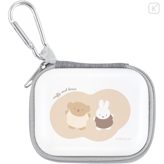Japan Miffy Compact Gadget Pouch - Boris & Miffy - 1