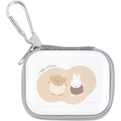 Japan Miffy Compact Gadget Pouch - Boris & Miffy