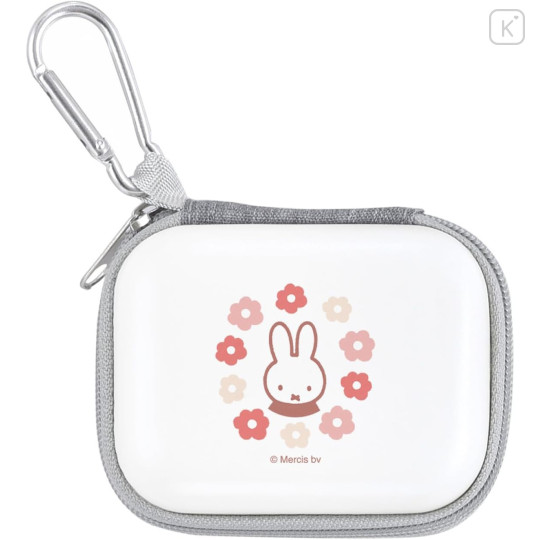Japan Miffy Compact Gadget Pouch - Miffy : Flower - 1