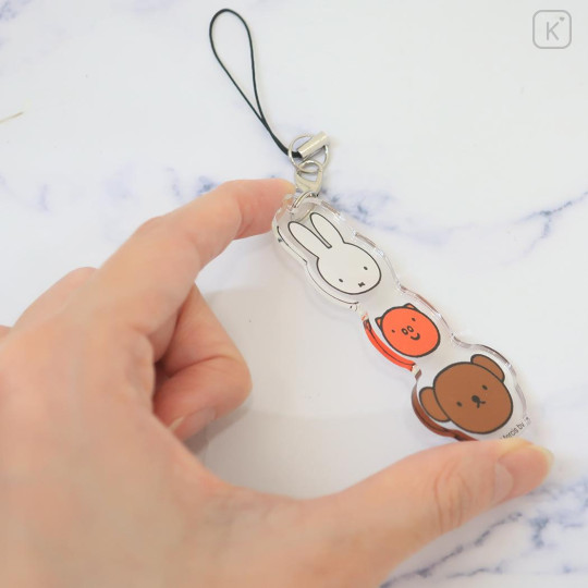 Japan Miffy Acrylic Strap - Boris & Miffy & Poppy - 2