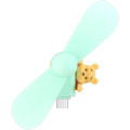 Japan Disney USB Type-C Mini Cool Fan - Pooh - 1