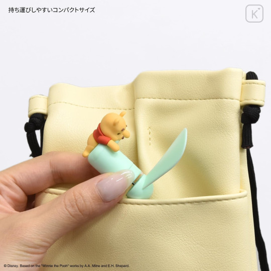 Japan Disney USB Type-C Mini Cool Fan - Pooh - 6