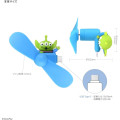 Japan Disney USB Type-C Mini Cool Fan - Aliens - 2
