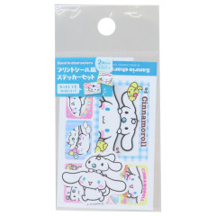 Japan Sanrio Big Sticker Set - Cinnamoroll : Heisei Retro Purikura Photo Style