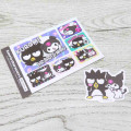 Japan Sanrio Big Sticker Set - Badtz-maru & Kuromi : Heisei Retro Purikura Photo Style - 2
